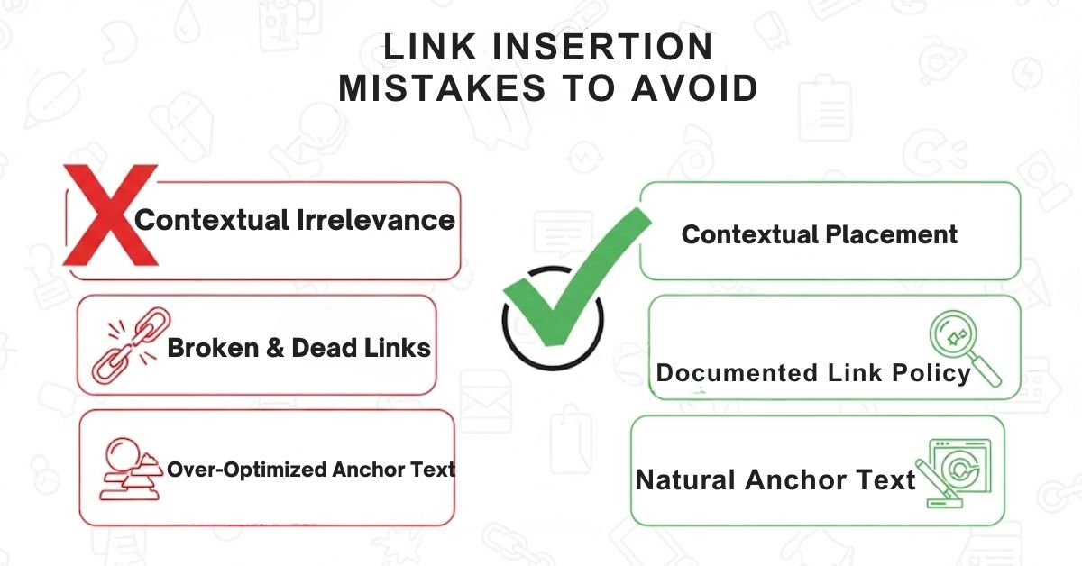 Link Insertion Mistakes to Avoid – Advanced 2025 Guide