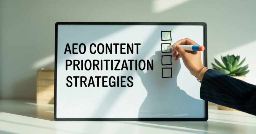 aeo content prioritization strategies