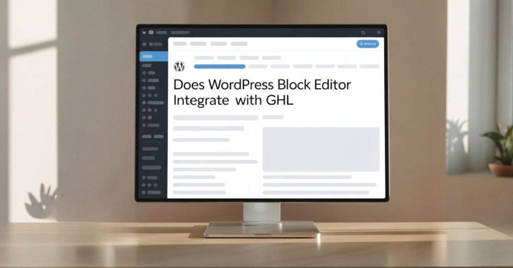 does wordpress block editor integrate with ghl​