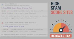 Does guest posting on high spam score sites increase your spam score